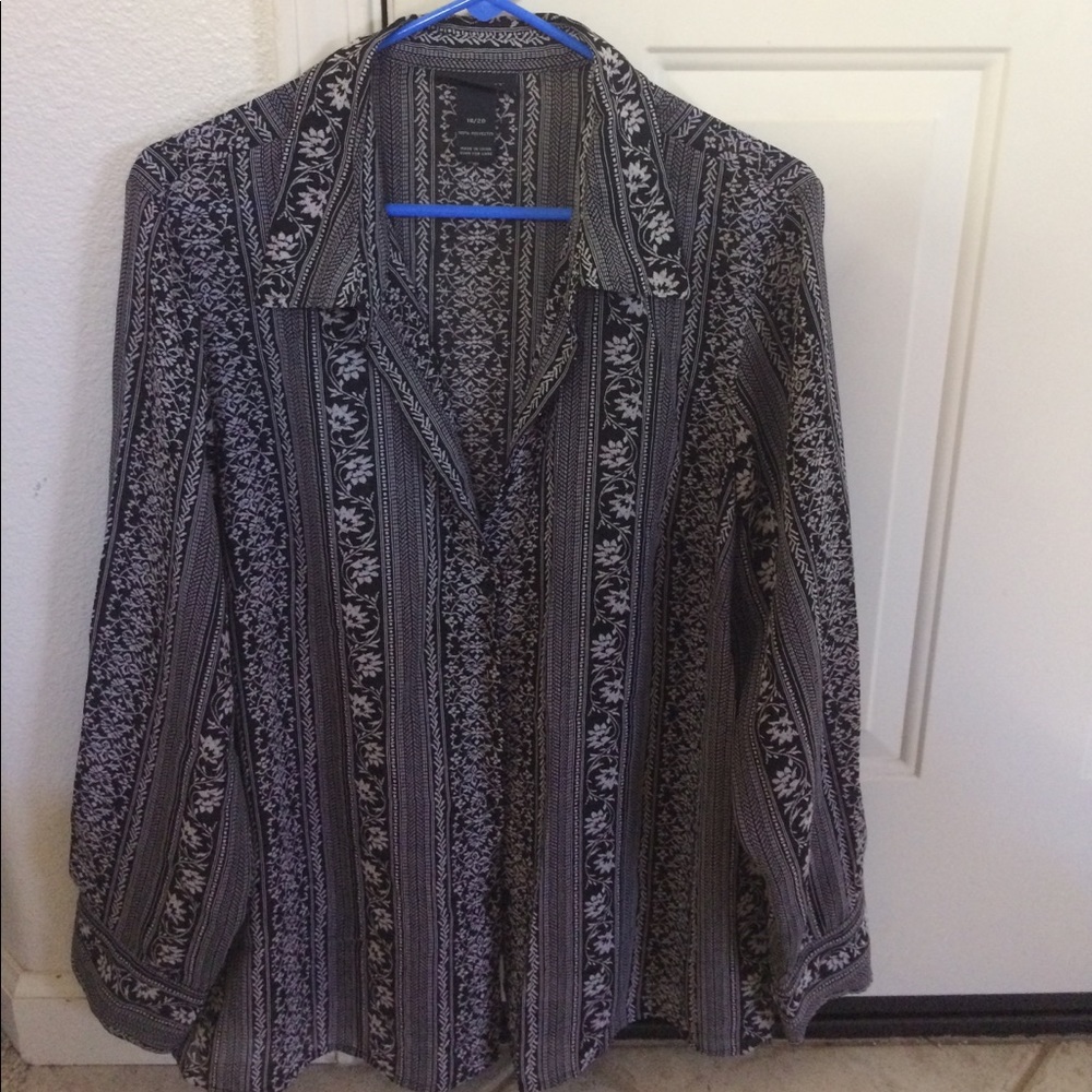 Lane Bryant Button Up Blouse